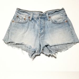 Levis 501 denim cutoff shorts